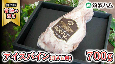 筑波ハム アイスバイン 700g 豚すね肉 『常陸の輝き』 茨城県産 ブランド豚 銘柄豚 ( 茨城県共通返礼品 ) 豚 肉 お肉 ドイツ料理 温めるだけ 湯せん [EN013sa]