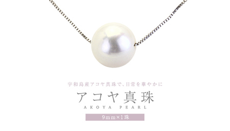 宇和島産 アコヤ真珠 (大粒9mm×1珠 美しいピンク系) スルーペンダント 普段使い ビジネスシーン ピンク パール 真珠 ペンダント 希少 結婚式 成人祝い 結婚祝い お祝い 入学式 卒業式 プレゼント ギフト 記念 贈り物 贈答用 アクセサリー ジュエリー ジュエリーマーノ 桜川市 [AH161sa]