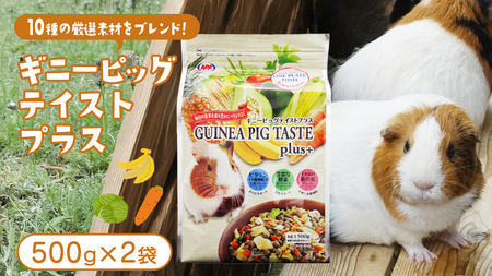 ギニーピッグ テイストプラス 500g × 2袋 ギニーピッグ モルモット 小動物用フード ペットフード おやつ ビタミンC [BU032sa]