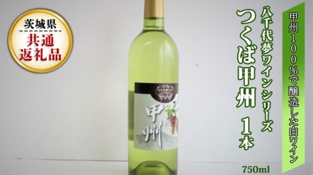 八千代夢ワインシリーズ つくば甲州 ( 白ワイン )1本 ( 茨城県共通返礼品 八千代町) 国産ワイン 白ワイン[BW004sa]