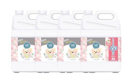 ファーファ柔軟剤 ストーリーしあわせの花束4,500ml×4個 洗濯 日用品 部屋干し 抗菌 48時間抗菌 静電気防止 赤ちゃん 超特大 防臭 花粉対策