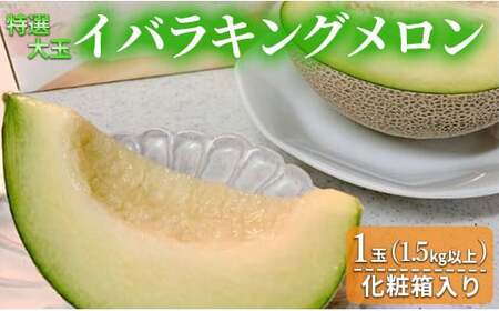 特選大玉イバラキングメロン1玉(1.5kg以上)化粧箱入り