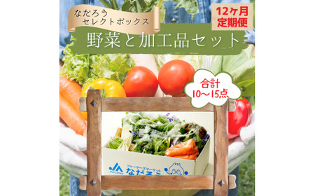 [ふるなびWEEK対象][12ヶ月定期便]野菜と加工品「なだろう」セレクトボックス FN-Limited