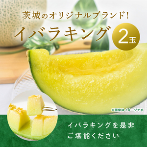 来年2026年5月出荷 メロン イバラキングメロン 訳あり( 良品 )2玉 先行予約