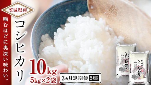[ 2026年5月発送開始 3ヶ月連続定期便 ]令和7年産 精米 こしひかり 10kg(5kg×2本) [ 精米 ]