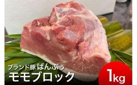 ブランド豚「ばんぶぅ」モモブロック1kg ばんぶぅ 豚肉 モモ もも肉 ブロック 肉 モモ肉 しゃぶしゃぶ 焼き肉 豚バラ 真空パック しゃぶしゃぶ肉 焼肉用 ブタ肉 国産 茨城県産 ギフト プレゼント 冷蔵 高級部位 ブランド豚 42-G