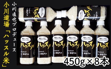 176小川直也プロデュース・小川道場「ハッスル米」450g×8本 令和6年産