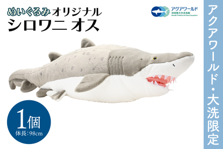 ぬいぐるみ オリジナル シロワニ オス １体 アクアワールド 大洗 限定 グッズ 水族館 さめ サメ 鮫_AQ042