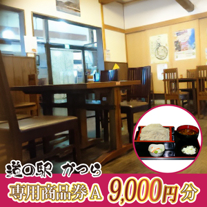 道の駅かつら専用商品券C　9000円分(500円券×18枚セット) (AF009)