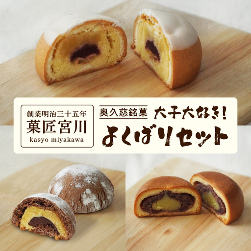 [菓匠宮川]奥久慈銘菓「大子大好き!よくばりセット」12個入り(月居ふわり・氷瀑・八溝石 ×各4個)