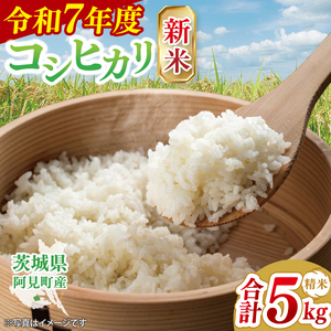 [先行予約][10月初旬より順次発送]令和7年産 コシヒカリ 精米 5kg[新米 白米 ご飯 御飯 お米 こしひかり 茨城県 茨城県産 阿見町産](26-02)