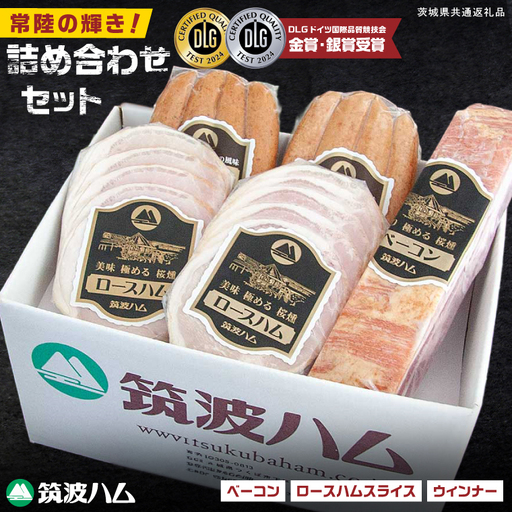 常陸の輝きDLG コンテスト 受賞 商品 詰め合わせ 豚肉 お取り寄せ グルメ 人気 冷蔵 詰め合わせ ギフト おかず ご当地グルメ ディナー 食べ比べ パーティー[茨城県共通返礼品/つくば市](106-09)