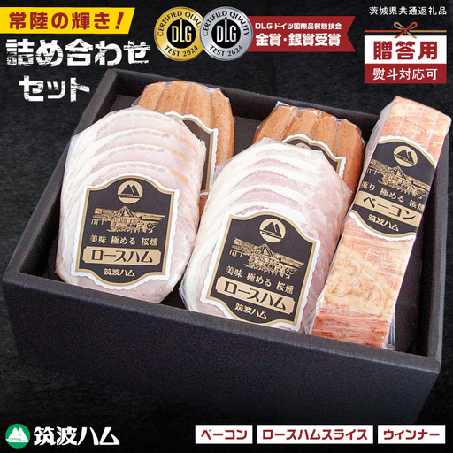 常陸の輝きDLG コンテスト 受賞 商品 詰め合わせ[贈答用(熨斗対応可)]豚肉 お取り寄せ グルメ 人気 冷蔵 詰め合わせ ギフト おかず ご当地グルメ ディナー 食べ比べ パーティー[茨城県共通返礼品/つくば市](106-10)
