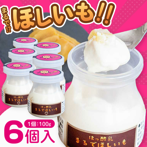 まるでほしいも 100g×6個 (ほしいもクン特製 化粧箱入り 1箱 (3個入り)×2個) 干し芋風 さつまいもスイーツ しっとり 食感 甘い おやつ 人気 お菓子 お取り寄せ[茨城県共通返礼品/つくば市](106-22)
