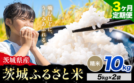 [3か月定期便]米 茨城 ふるさと米 精米 10kg[9月頃出荷] 米 お米 白米