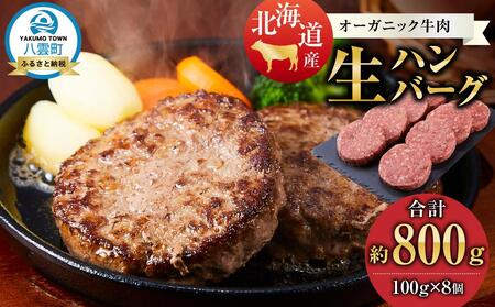 北海道産 オーガニック牛肉 生ハンバーグ約800g | ハンバーグ ハンバーグ ハンバーグ ハンバーグ ハンバーグ