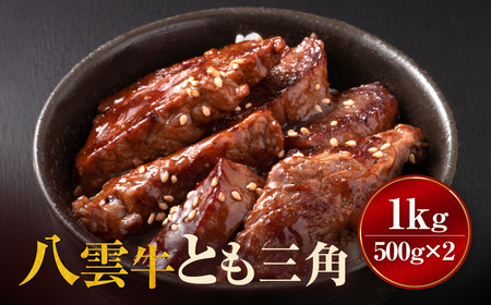 【北海道情報雑誌で紹介！】八雲牛 とも三角 1kg（500g×2P）ブロック ※沖縄・離島への配送不可