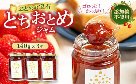 栃木のとちおとめ ジャムセット 3本 | ジャム 無添加 ギフト いちごジャム 国産 栃木県 宇都宮市
