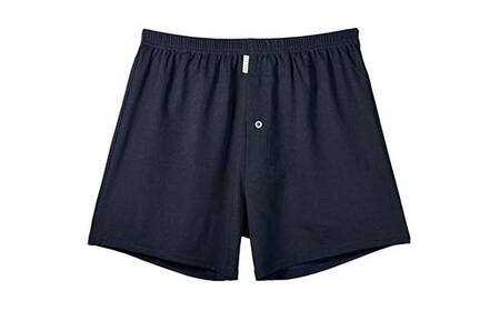 メンズ下着 シルクトランクス (Lネイビー1枚) ZIVANE