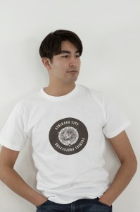 足利市 マンホールTシャツ 白 L