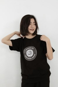 足利市 マンホールTシャツ 黒 M F7Z-552