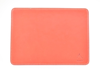 【minca】栃木レザーの本革マウスパッド  職人による手磨き/Mouse pad 01/レッド　780【雑貨 日用品 人気 おすすめ 】