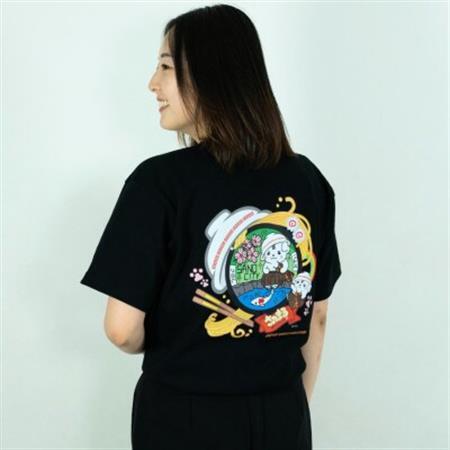 佐野市 マンホールTシャツ(さのまる)黒 Sサイズ_装飾品・工芸品 女性・レディース 洋服   装飾品・工芸品 男性・メンズ 洋服 _【1534708】