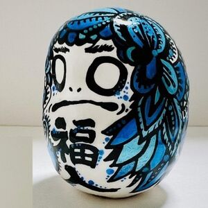 世界にひとつだけの手づくりだるま(縦約9cm×横約7cm)