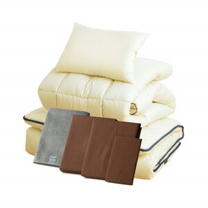 APHRODITA 日葵布団セット7点シングルロングカバーブラウン 日本製 創業150年の信頼と実績