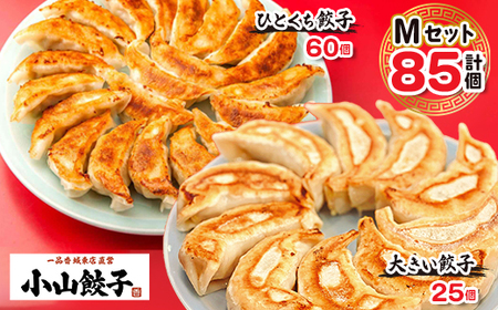 冷凍餃子専門店 小山餃子 [Mセット全85個]ひとくち餃子60個/大きい餃子25個【配送不可地域：離島】【1277811】