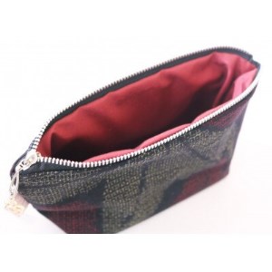 ポーチ 高級本場結城紬使用! 1点