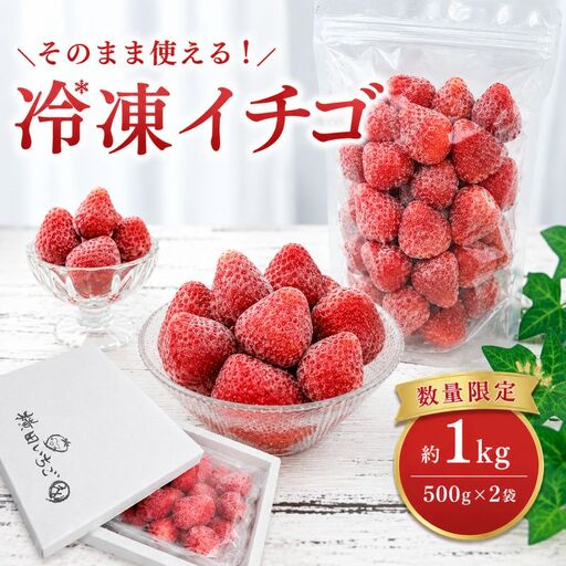 限定100個 冷凍とちあいか 1kg | いちご スムージー デザート ヨーグルト