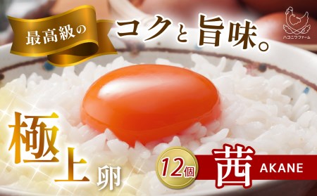 贅沢な旨み! 美味しく 食べて 社会貢献 箱庭たまご「茜」 12個 真岡市 栃木県