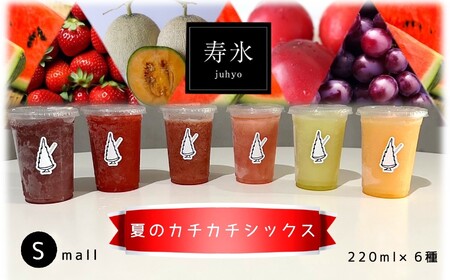 [先行予約]寿氷 夏の カチカチ シックス 6種類 食べ比べ セット スモール 真岡市 栃木県