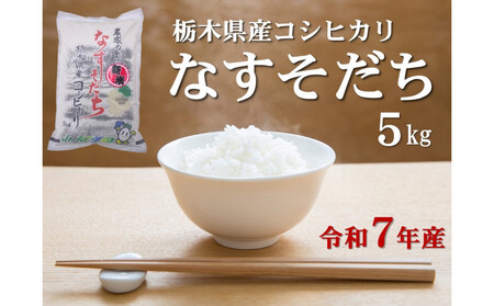 令和7年産 栃木県産コシヒカリ なすそだち 5kg JAなすの産地直送[大田原市・那須塩原市・那須町共通返礼品]