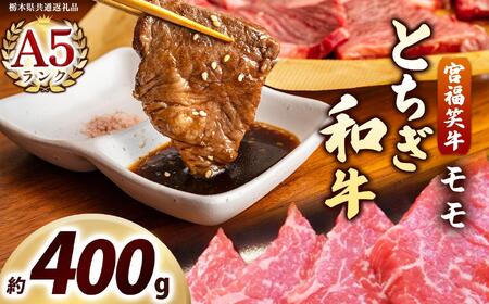 宮福笑牛(とちぎ和牛) A5 モモ焼き肉 約400g