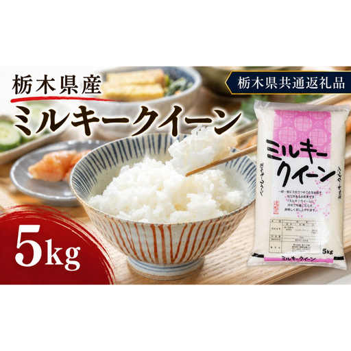 栃木県産 お米 白米 ミルキークイーン 5kg | 栃木県 矢板市 栃木県共通返礼品