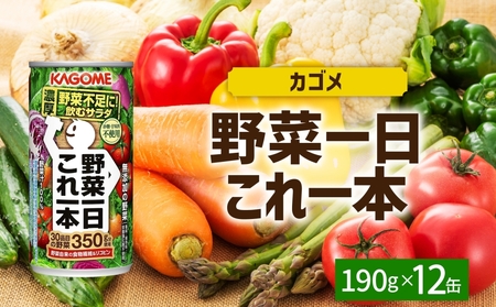 野菜一日これ一本190g×12 ns038-044 飲料 カゴメ 野菜ジュｰス セット リコピン