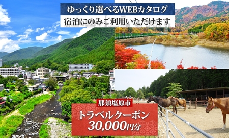 那須塩原市 後から選べる旅行Webカタログで使える! 旅行クーポン(30,000円分)旅行券 宿泊券 ns124-001