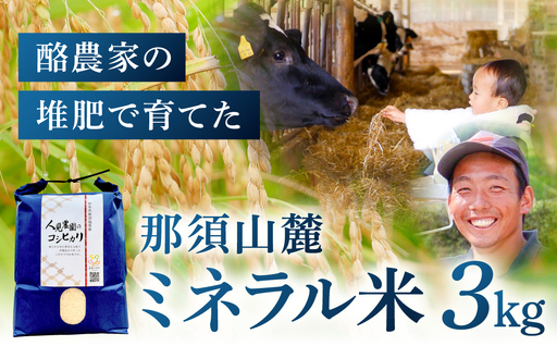 [令和7年産米]那須山麓ミネラル米 3kg ns130-002