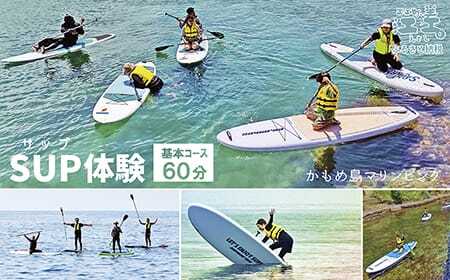 [かもめ島マリンピング2025]SUP体験[2名 基本コース60分] サップ(パドルアウト) ボード・パドル・ライフジャケットレンタル 町民インストラクターがサポート アクティビティ マリンスポーツ 海洋体験 檜山道立自然公園特別エリア