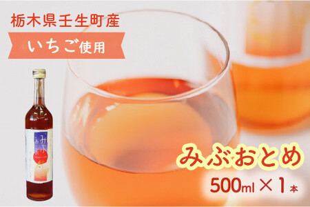 みぶおとめ 500ｍL 1本 ※2024年8月頃より順次発送予定