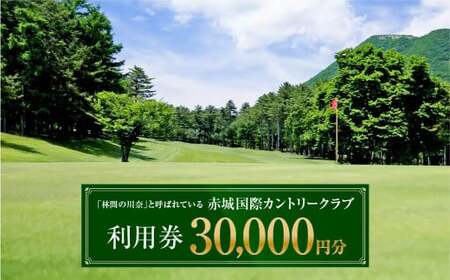 赤城国際カントリークラブ 利用券 30,000円分 3000円券×10枚｜ゴルフ場 群馬 ゴルフ ゴルフ場 ゴルフ場利用券 ゴルフ