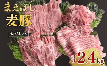 まえばし麦豚 バラエティーセット 計2.4kg 麦豚