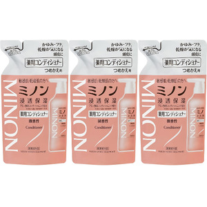 ミノン薬用コンディショナー詰替用3個セット
