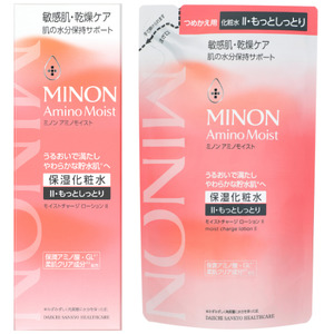 ミノン アミノモイスト モイストチャージ ローション IIもっとしっとりタイプ１本、詰替用１個セット
