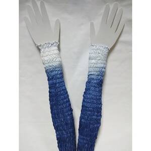 染ノ遊ビ・手染めアームカバー(青系)