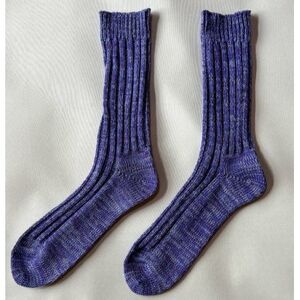 [ezu]someiro kutsushita /バイオレット◆高級◆コーマ糸◆湿調作