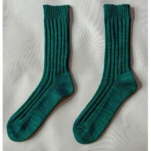 [ezu]someiro kutsushita /グリーン◆高級◆コーマ糸◆湿調作用