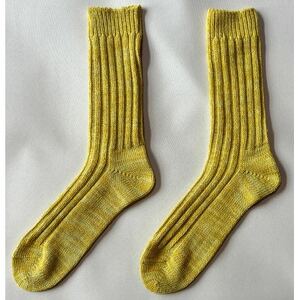 [ezu]someiro kutsushita /イエロー◆高級◆コーマ糸◆湿調作用